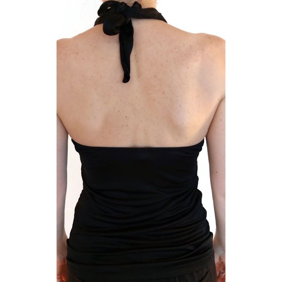 NEW VS Black Halter Party Top Y2K - Picture 5 of 6